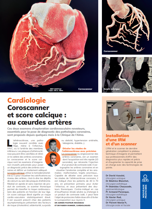 Coroscanner et Score Calcique